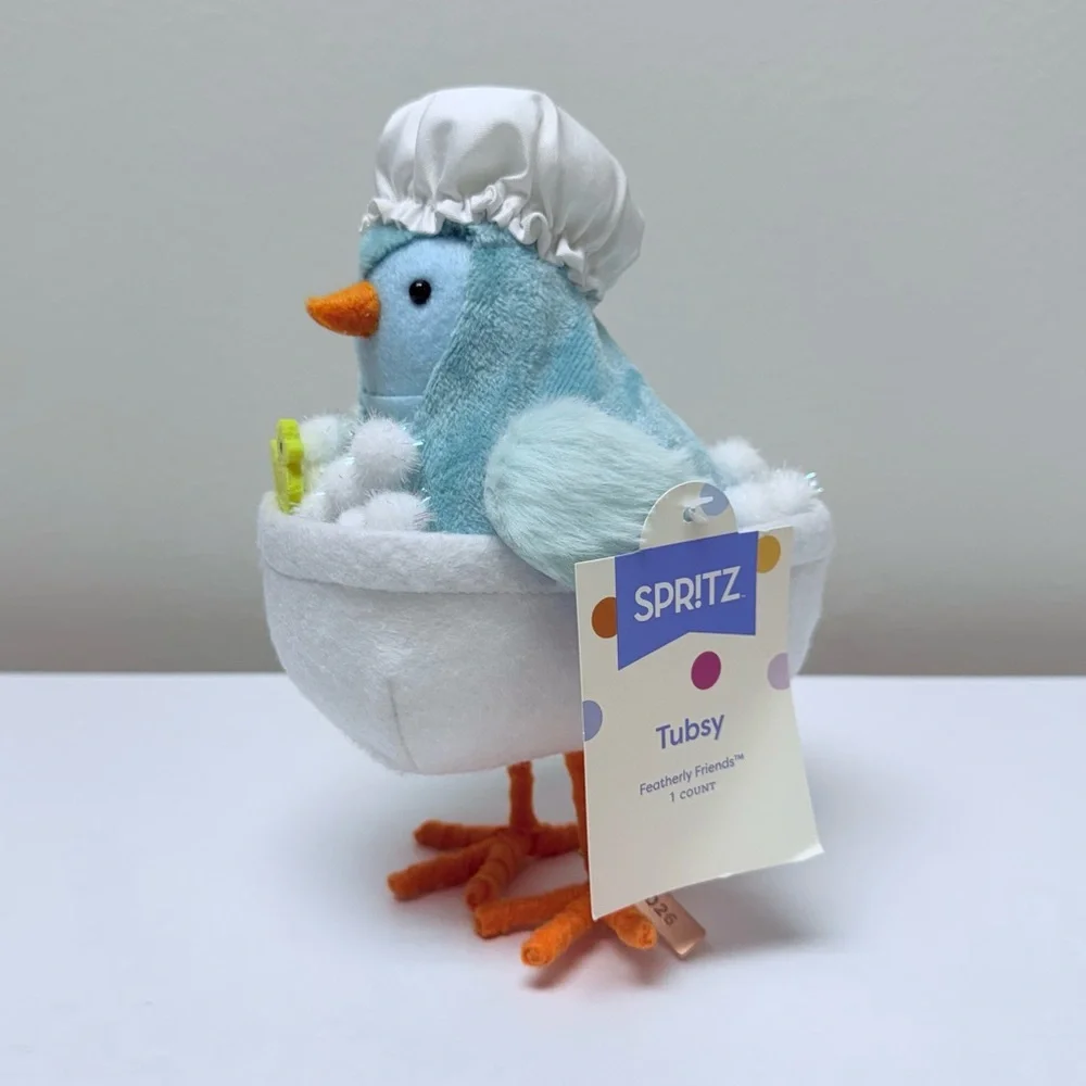 New Featherly Friends™ 'Tubsy' Bath Tub Bird By Spritz™, Spring 2026